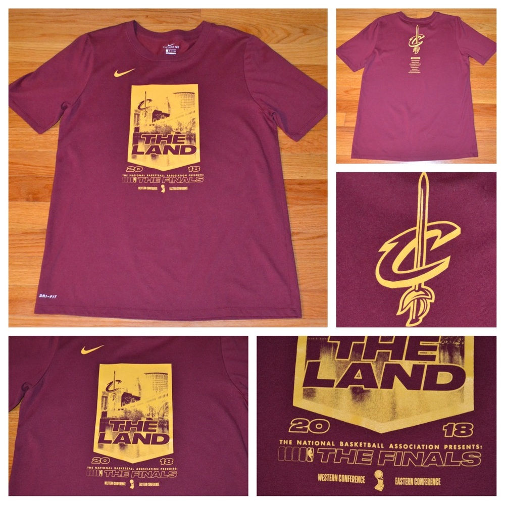 Youth boys Cleveland Cavaliers Nike Dri-fit NBA Finals t-shirt, size XL 18/20